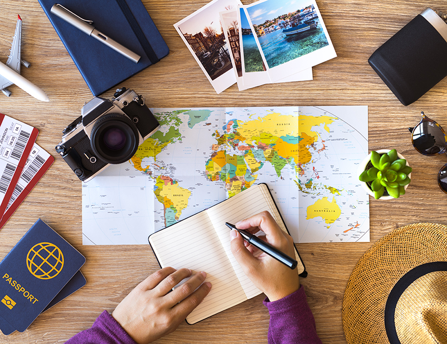 Making check list for travel